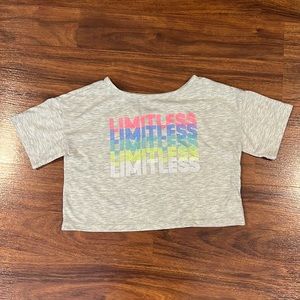 Gap Fit Activewear Crop with Limitless graphic